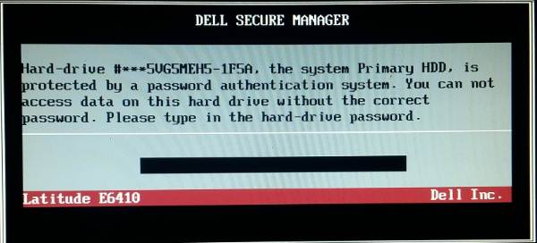 Dell 1F5A HDD password
