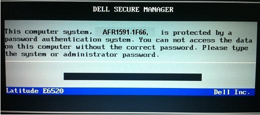 Dell 1f66 bios password recovery