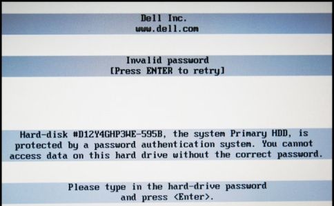 Dell 595B HDD password