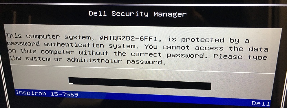 Dell 6ff1 bios password recovery