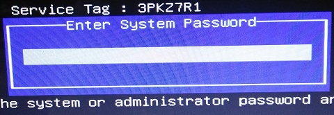 Dell Vostro 1440 Service Tag bios password